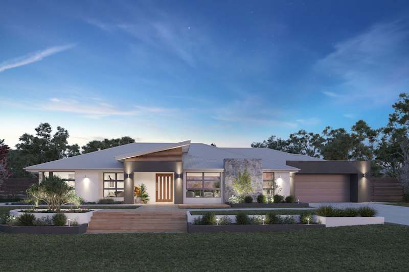 Adventure house design millani facade