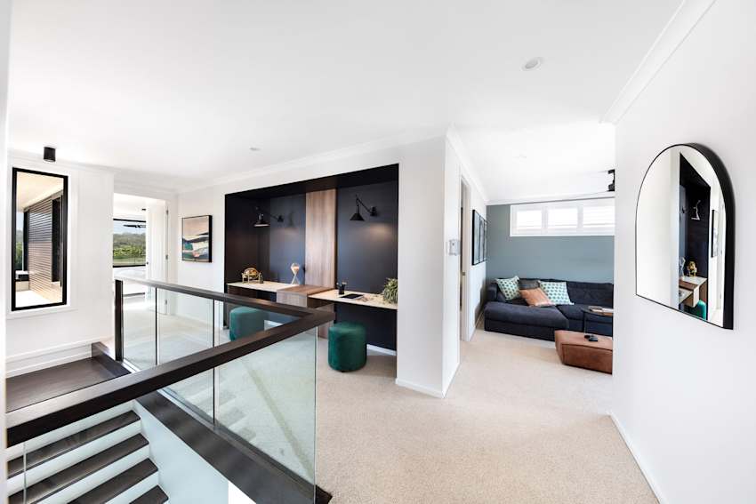 Aria 37 house design study nook. Luxe design style. 5 bedroom.