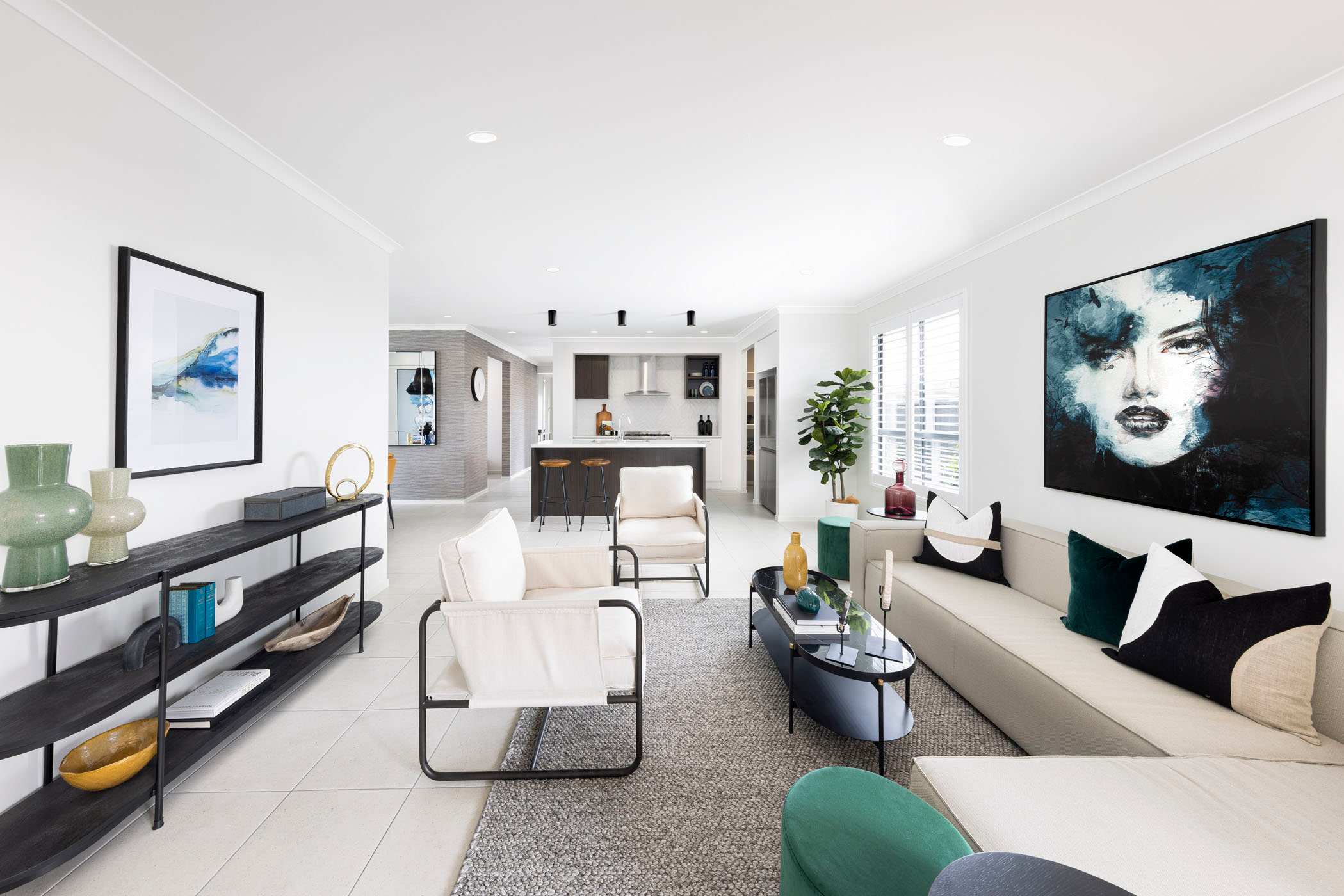 Flame 27 home design living room