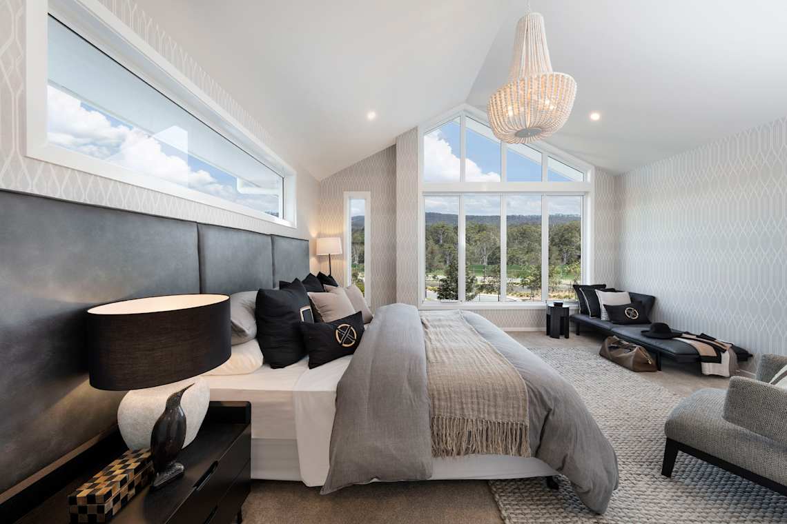 Lotus 35 home design bedroom. Urban design style. Four bedroom.