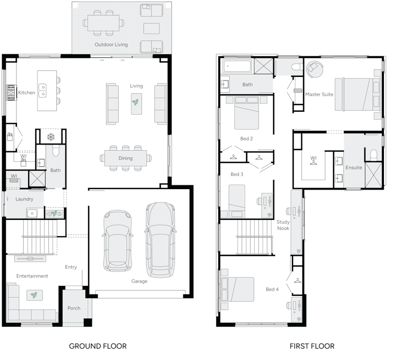 Grayson 30 Double Storey House Floor Plan