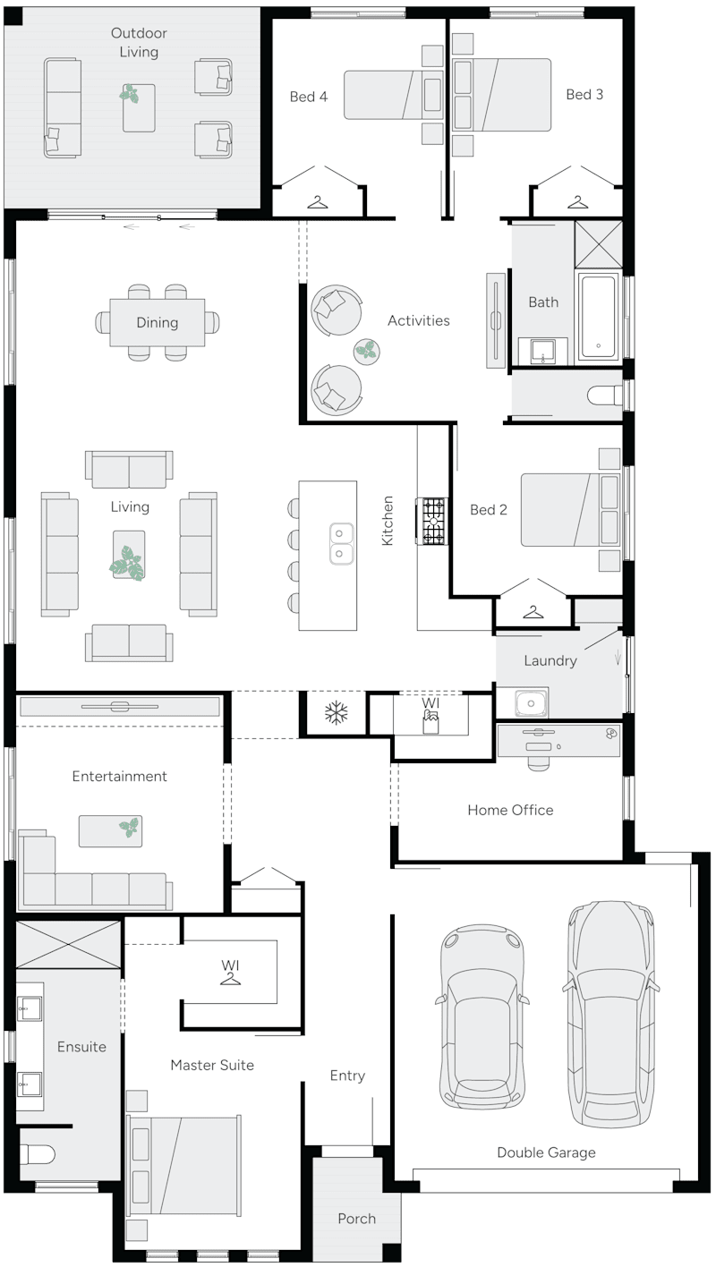 Meridian 30 Single Storey House Floor Plan alt