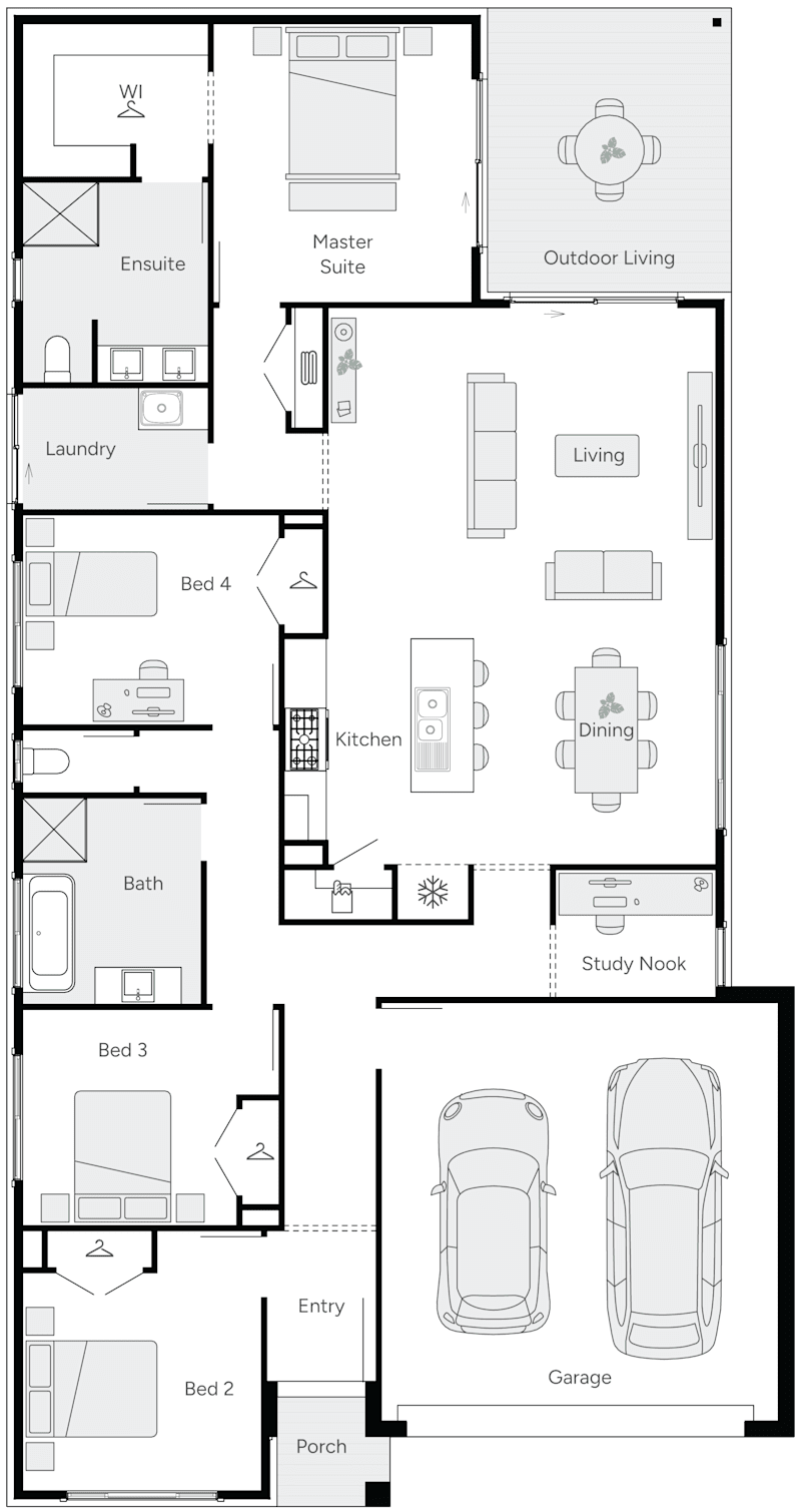 Autumn 24 Single Storey House Floor Plan