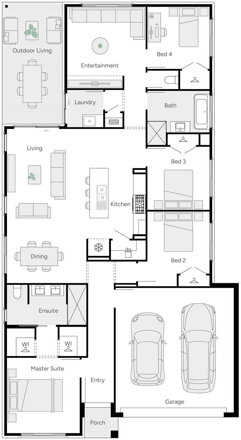 Leif 23 Single Storey House Floor Plan