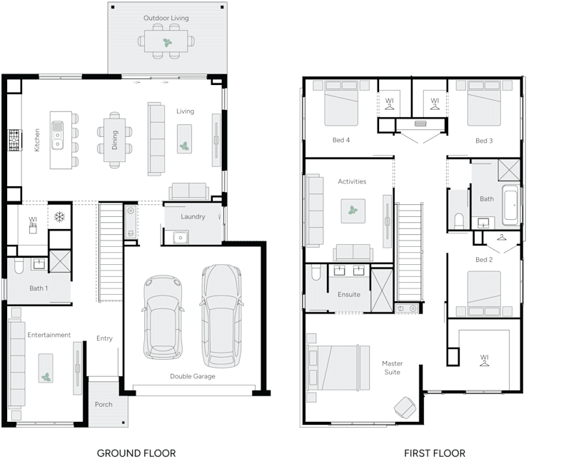 Vera 31 Double Storey House Design Floorplan